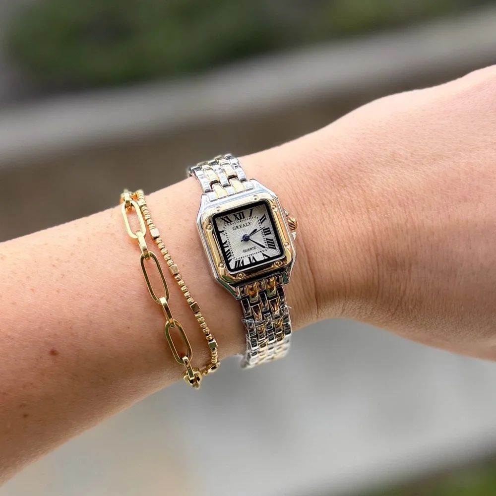 Panthere Classic Square Two-Tone Watch